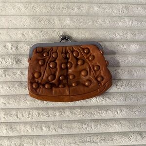 Monserat De Lucca Tan Textured Clutch